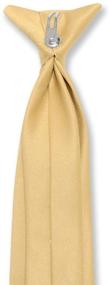 img 1 attached to 👔 Premium Vesuvio Napoli CLIP NeckTie for Boys - Stylish Solid Neckties & Accessories