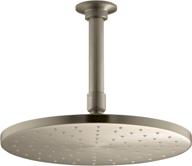 k 13689 bv 10 inch contemporary showerhead vibrant logo