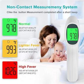 img 1 attached to 🌡️ 2-in-1 Touchless Thermometer for Adults - Forehead & Object Thermometer, Dual-Mode with Fast and Accurate Results