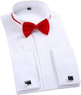 stylish taobian pleated tuxedo french x small men's clothing: the perfect fit logo