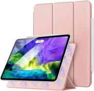 📱 moko magnetic smart folio case for ipad pro 11 2nd gen 2020 & 2018 - rose gold | apple pencil 2 charging supported | slim lightweight shell stand cover with auto wake/sleep logo