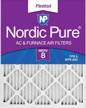 nordic pure 10x20x1m8 12 pleated furnace logo