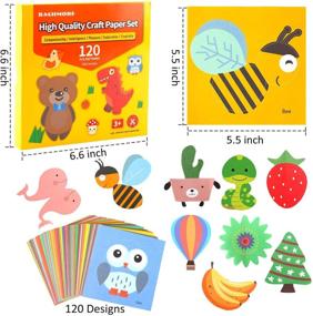 img 2 attached to ✂️ Interactive Paper-Cut Set, Origami Art Kit; Scissor Skills Activity Book for Kids; Crafts Kits for Preschoolers - 120 Pages with Child-Safe Scissors for Beginners, School Learning and Training