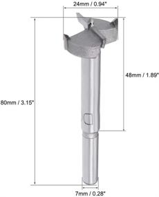 img 3 attached to Efficient Uxcell Hinge Boring Forstner Diameter Cutting Tools and Industrial Drill Bits for Precise Woodworking