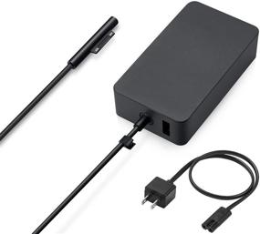 img 4 attached to 65W 15V 4A Power Adapter for Microsoft Surface Pro 3/4/5/6/7/X - Compatible with Surface Book Laptop/Tablet - New Surface Pro Charger with USB Charging Port