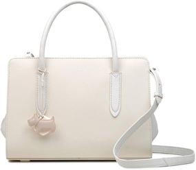 img 4 attached to Stylish Radley London Women's Liverpool Street Leather Satchel: The Perfect Accessory for Every Occasion
