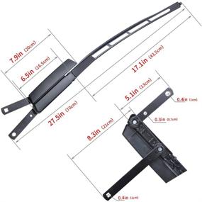 img 3 attached to 🚗 OTUAYAUTO Front Passenger Side Windshield Wiper Arm for AUDI Q7 2007-2014 - OE Replacement 4L1955408B1P9, 4L1955408B