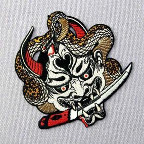 img 1 attached to Hannya Patch Embroidered Badge Emblem