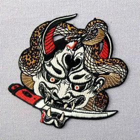 img 2 attached to Hannya Patch Embroidered Badge Emblem