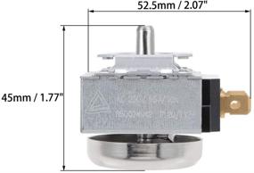 img 3 attached to uxcell Time Controller Timer Switch 60M Replacement for Electronic Microwave Oven Cooker - Efficient 60 Minutes Round Shaft