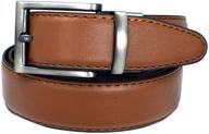 👔 men's reversible cognac leather belt - 30mm logo