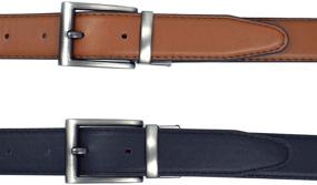 img 1 attached to 👔 Men's Reversible Cognac Leather Belt - 30mm