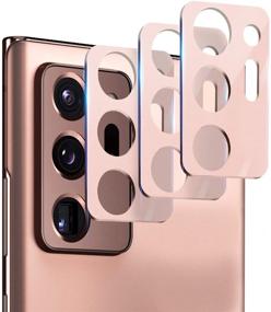 img 4 attached to 📸 Suoman 3-Pack Aluminum Alloy Camera Lens Protector for Samsung Note 20 Ultra - Mystic Bronze