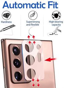 img 2 attached to 📸 Suoman 3-Pack Aluminum Alloy Camera Lens Protector for Samsung Note 20 Ultra - Mystic Bronze