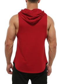 img 2 attached to Magift Hoodies Bodybuilding Workout Sleeveless Men's Clothing in Active