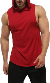 img 4 attached to Magift Hoodies Bodybuilding Workout Sleeveless Men's Clothing in Active