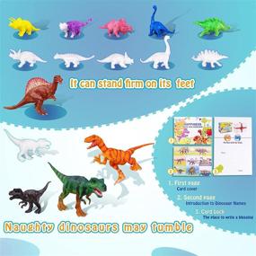 img 1 attached to Engaging Dinosaur Toys for Kids with Unique Painting Designs