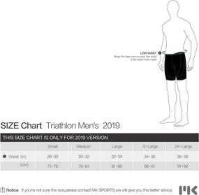 img 1 attached to 🏊 MY KILOMETRE Men's Triathlon Shorts 9&quot;: Adjustable Drawstring, Leg Pockets, Chamois for Long-Distance Tri Shorts