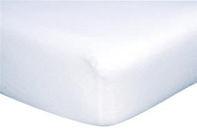 img 1 attached to Premium White Flannel Fitted Crib Sheet