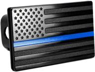 mull usa american flag metal trailer hitch cover (fits 2" logo