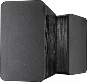 img 2 attached to 🔊 Insignia - Powered Bookshelf Speakers (Pair) - Black: Unleashing High-quality Sound for Your Space