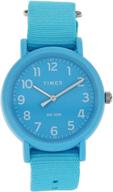 timex weekender quartz watch tw2r40600 logo