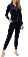 👚 women's velour tracksuit set - 2 piece sweatsuits, long sleeved velvet jogging suits, sports outfit, track suit логотип