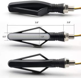 img 2 attached to Universal Motorcycle Red Amber Sequential Indicator
