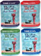 tiki cat aloha friends grain free wet cat food variety pack - 4 flavors - 12 pouches (3oz each): a purrfect combo for feline delight! logo