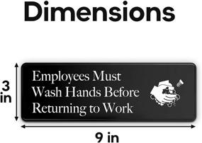 img 3 attached to Employees Must Wash Hands Sign