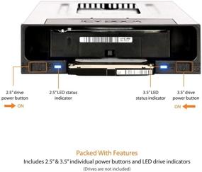 img 1 attached to 📁 Коробка ICY DOCK без лотков для дисков SATA SSD/HDD для док-станции с возможностью горячей замены накопителя - мобильное шасси для жестких дисков flexiDOCK MB795SP-B 2.5" и 3.5".