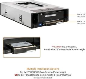 img 2 attached to 📁 ICY DOCK Tray-Less SATA SSD/HDD Docking Enclosure Mobile Rack for Hot Swap Drive Bay - flexiDOCK MB795SP-B 2.5&#34; and 3.5&#34;.