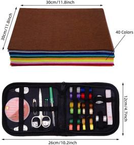 img 2 attached to 🎨 Enhance Your Craft Projects with SunBeter 12×12Inch Nonwoven Assorted Projects