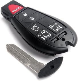 img 4 attached to 🔑 SCITOO 1PC Бесключевой вход Автомобильный ключ с пультом для Dodge/Chrysler 2008-2017 - 6 кнопок | Необработанный | M3N5WY783X IYZ-C01C 433МГц