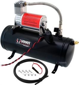 img 4 attached to 🚂 Vixen Horns 1.5 Gallon Train/Air Horn Tank Kit with 150 PSI Compressor, Onboard System - 12V VXO8530