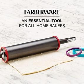 img 1 attached to 🥖 Farberware Professional Rolling Pin: Versatile Multicolor Discs for Effortless Baking