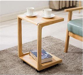 img 3 attached to C-Shaped Bamboo Sofa Side Table: Functional Accent for Living Rooms or Bedrooms