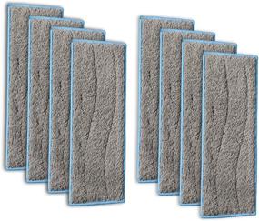 img 4 attached to 🧼 Gazeer 8pcs Braava Jet m6 Washable & Reusable Wet Mopping Pads - Compatible with Braava Jet m Series - iRobot Braava Jet M6 (6110)