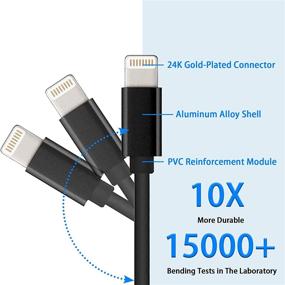 img 2 attached to 🍎 Сертифицированный кабель Aux для iPhone с поддержкой Apple MFi - кабель Lightning до аудио разъема 3,5 мм для автомобиля, адаптер для наушников (3,3 фута)