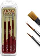 🖌️ the army painter hobby brush starter set: miniature paint brushes for acrylic painting and wargame figures - set of 3 durable hobby paint brushes logo