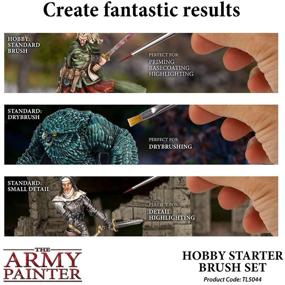 img 3 attached to 🖌️ The Army Painter Hobby Brush Starter Set: Miniature Paint Brushes for Acrylic Painting and Wargame Figures - Set of 3 Durable Hobby Paint Brushes