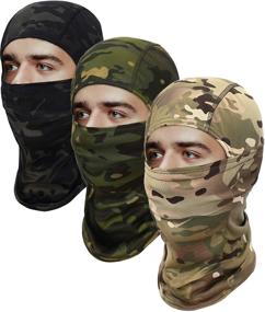 img 4 attached to 🌞 Breathable Sun Protection Face Mask with Long Neck Cover for Men - Ideal for Summer Balaclava Usage