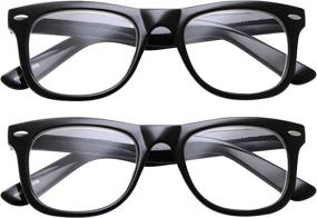 img 3 attached to 🔍 Superior Quality 2-Pack High Magnification Reading Glasses: Strong Power Readers -1.00-6.00