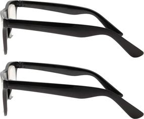 img 1 attached to 🔍 Superior Quality 2-Pack High Magnification Reading Glasses: Strong Power Readers -1.00-6.00