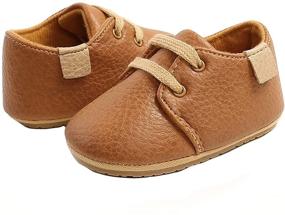 img 1 attached to Premium Soft Sole Tassel Prewalker Moccasin Sneakers for 👟 Baby Boys and Girls - Anti-Slip Shoes for First Walking