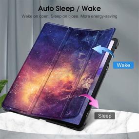 img 1 attached to 📱 Fintie Slim Case for Samsung Galaxy Tab S7 FE 12.4 inch 2021 (SM-T730/T733/T736/T738) & Galaxy Tab S7 Plus 2020, Ultra Thin Lightweight Tri-Fold Stand Cover with Auto Wake/Sleep, Galaxy