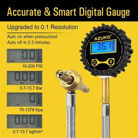 img 2 attached to AZUNO Rapid Air Down Digital Tire Deflator Kit: Ultimate Offroad Repair Solution for Cars and Bikes