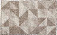 chichic indoor doormat 32x48 inch welcome mat – non-slip entry rug for home entrance – machine washable indoor/outdoor floor mat – brown pattern b design logo