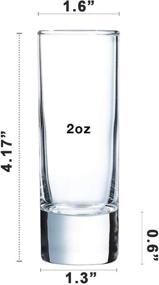 img 1 attached to Farielyn-X Clear Heavy Base Shot Glasses 12 Pack: Perfect 2 oz Tall Glass Set for Whiskey, Tequila, Vodka - Premium Quality!