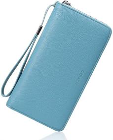 img 3 attached to GOIACII Blocking Leather Wristlet Wallet: Stylish Handbag with High Capacity & Security Features for Women